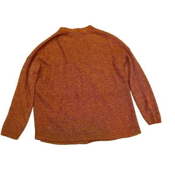 J.Jill Tan Sweater Cardigan Button Front Large Petite V-Neck - Picture 2 of 8